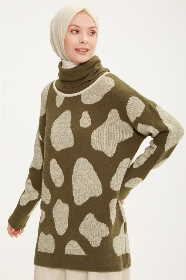 Armine Tunik 22KF4259 Haki