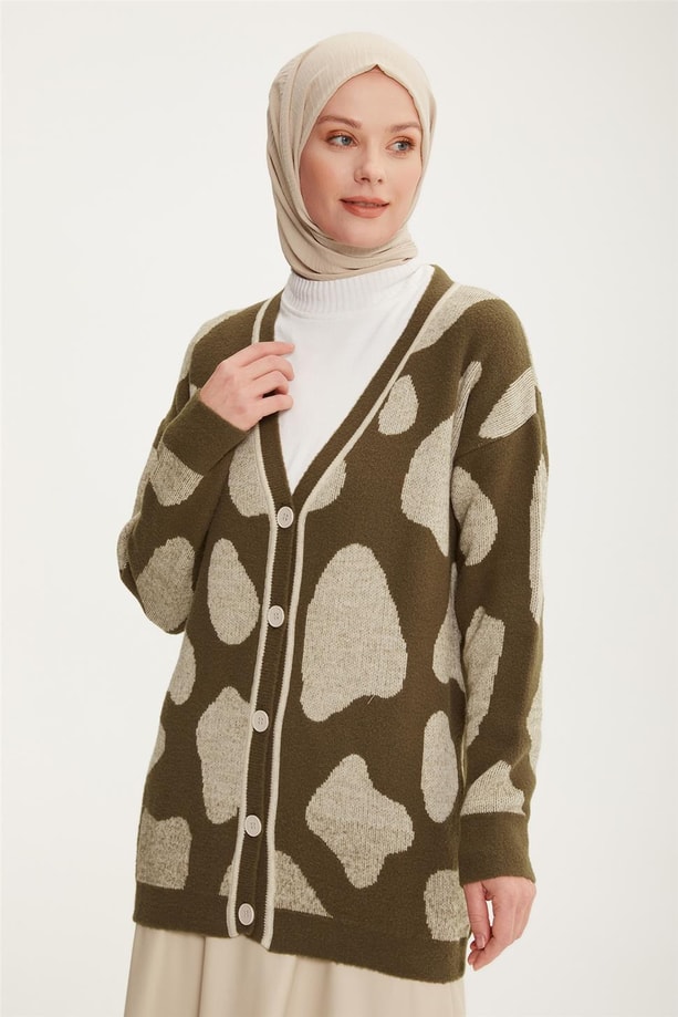 Armine Hırka 22KF4260 Haki