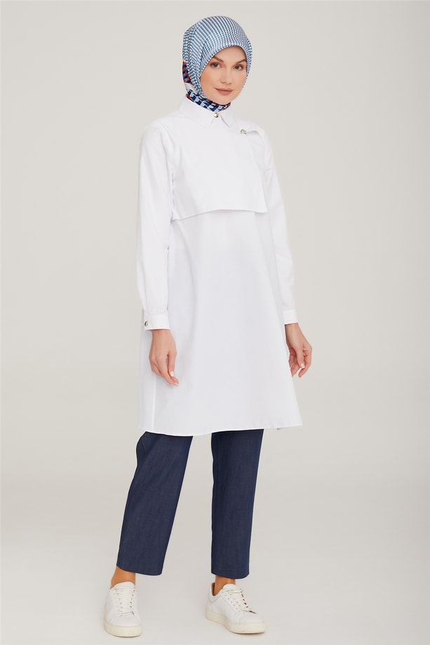 Armine Tunik 22K4824 Optik Beyaz