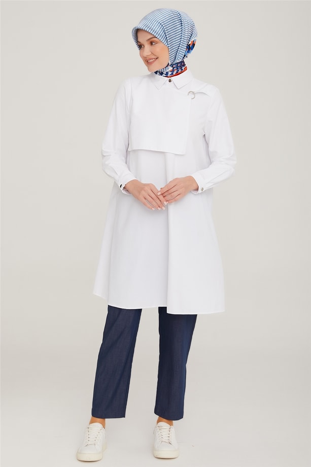 Armine Tunik 22K4824 Optik Beyaz