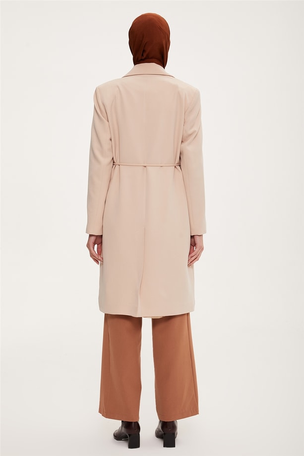 Armine Oversize Kruvaze Maskülen Ceket 22K5000 Bej