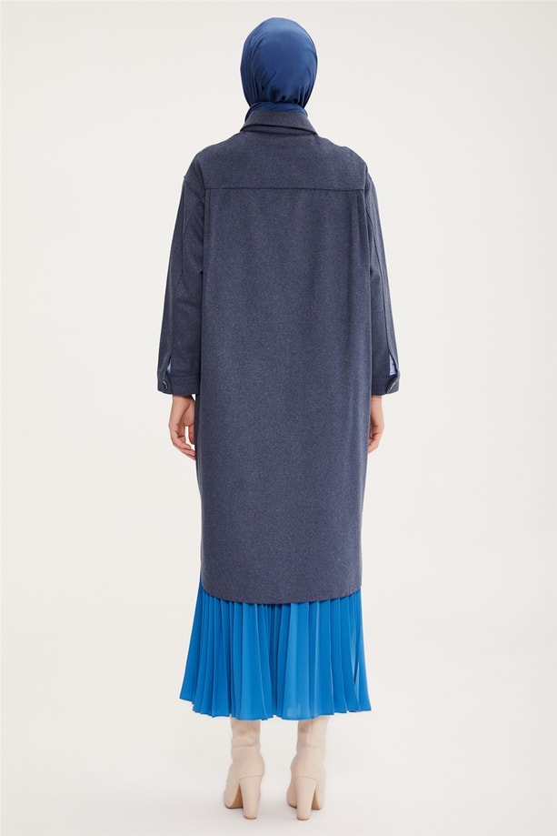 Armine Oversize Gömlek Ceket 22K5006 Morcivert