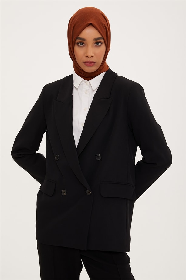 Armine Ceket 22KD5007 Siyah