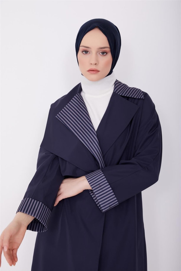 Armine Asimetrik Model Kruvaze Giyçık 22K5911 Lacivert