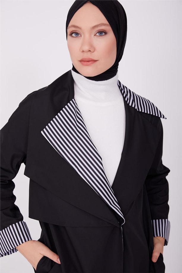Armine Asimetrik Model Kruvaze Kapamalı Giyçık 22K5911 Siyah