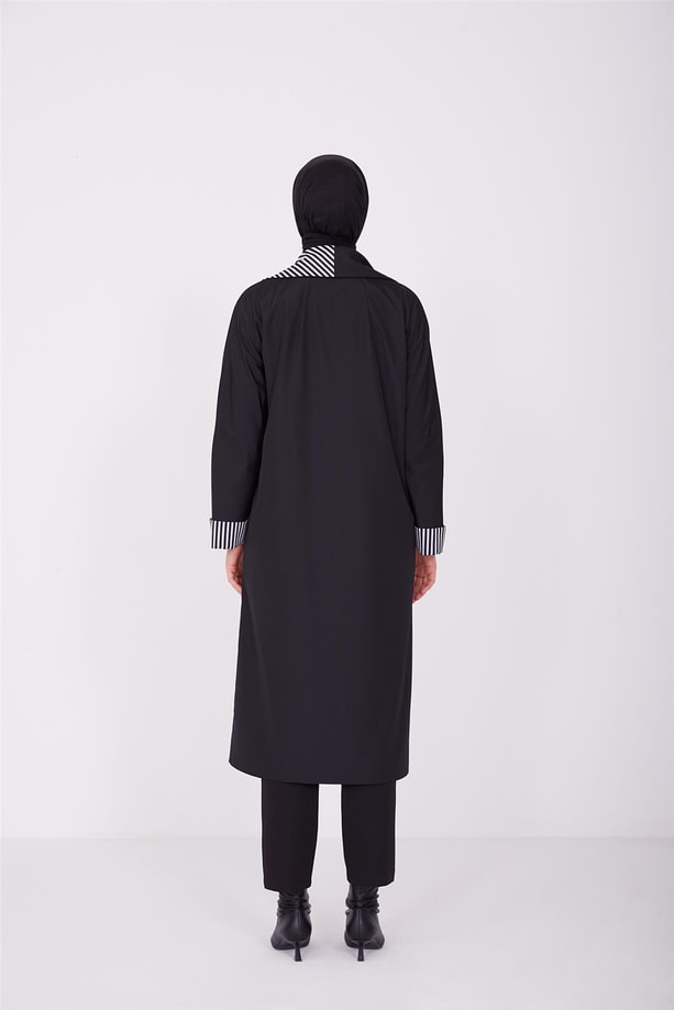 Armine Asimetrik Model Kruvaze Kapamalı Giyçık 22K5911 Siyah