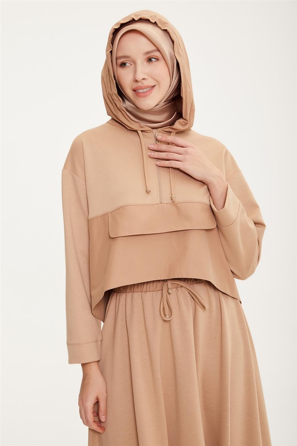 Armine Etekli Rahat Takım 22K6524 Badem