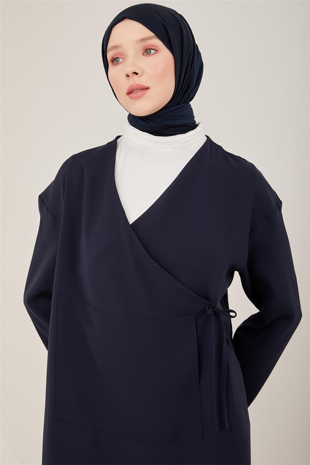 Armine Anvelop Kare Cepli Pantolonlu Takım 22K6526 Lacivert