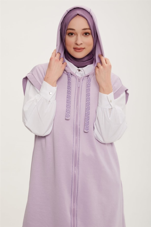 Armine Simli Dikişli Ve Ribanalı Takım 22K6539 Lila