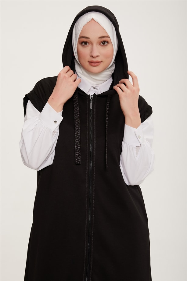 Armine Simli Dikişli Ve Ribanalı Takım 22K6539 Siyah