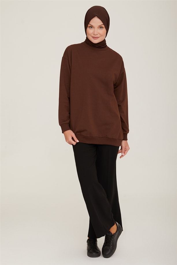 Armine Tunik 22YD7502 Kahverengi