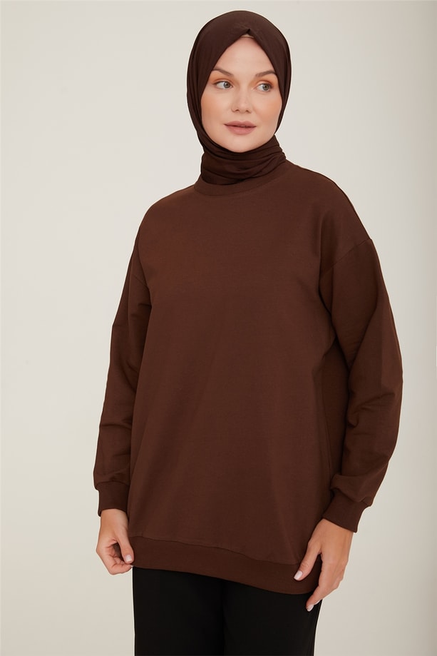 Armine Tunik 22YD7502 Kahverengi