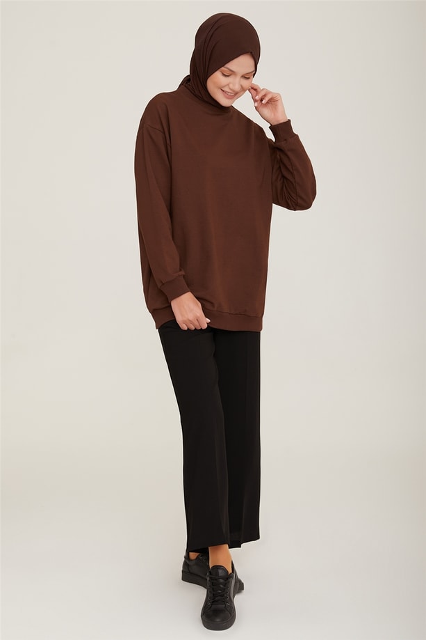 Armine Tunik 22YD7502 Kahverengi