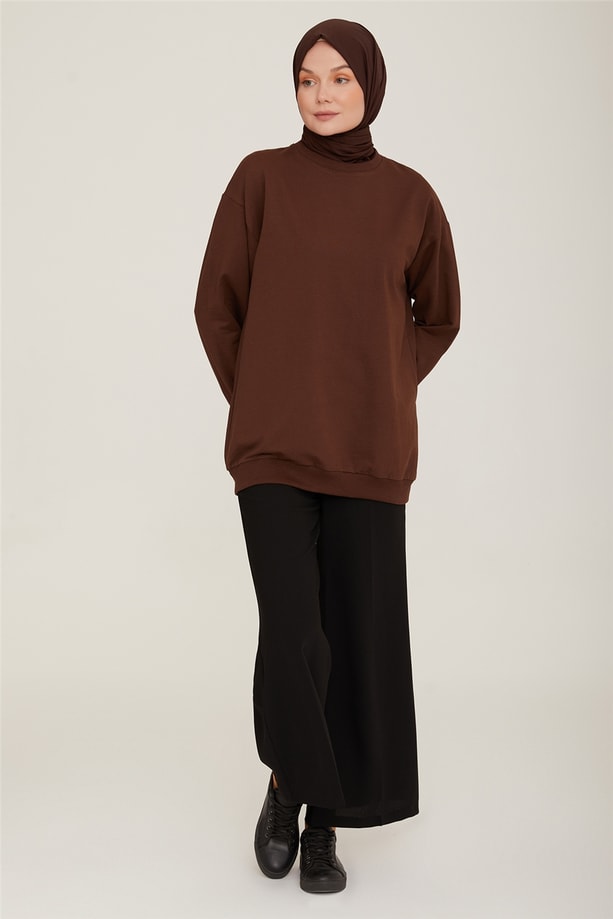 Armine Tunik 22YD7502 Kahverengi
