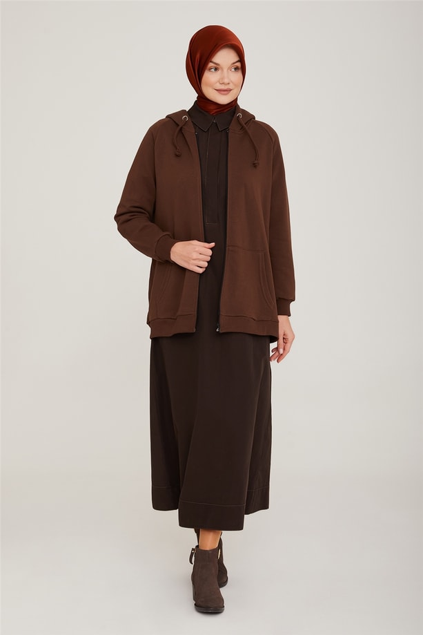 Armine Tunik 22YD7512 Kahverengi