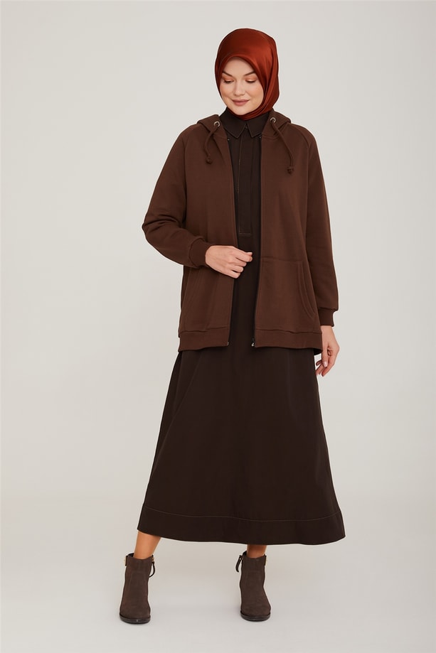 Armine Tunik 22YD7512 Kahverengi