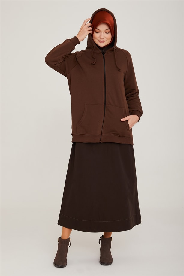 Armine Tunik 22YD7512 Kahverengi