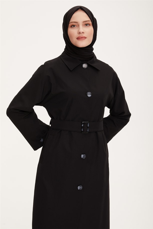 Armine 2 Renkli Kap 22K7712 Siyah