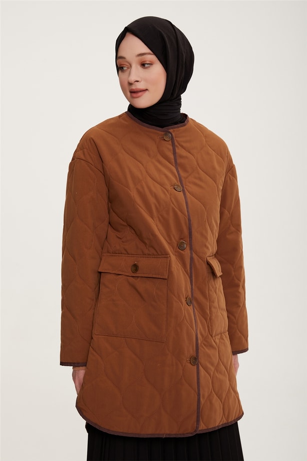 Armine Oversize Kapitone Kap 22K7715 Camel