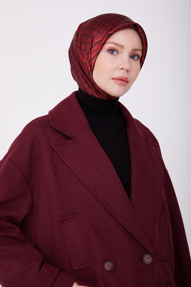 Armine Kruvaze Kapama Cepli Kaban 22K7805 Bordo