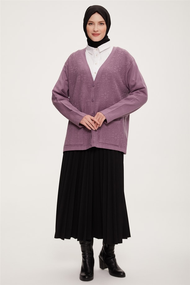 Armine Hırka 22KD9010 Lila
