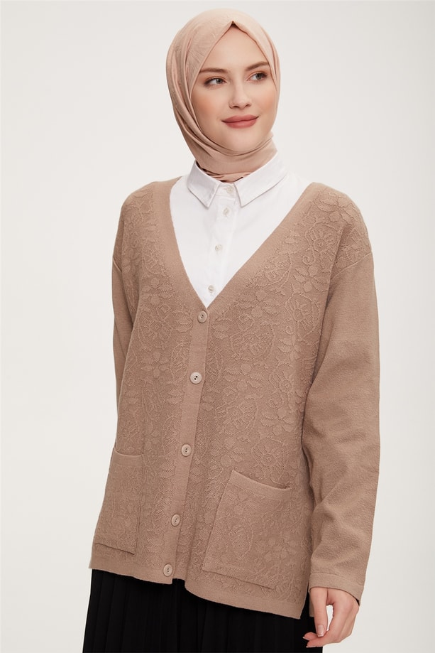 Armine Hırka 22KD9010 Taş