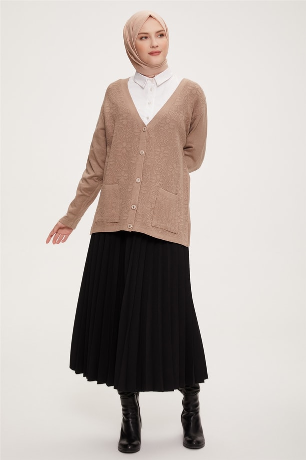 Armine Hırka 22KD9010 Taş