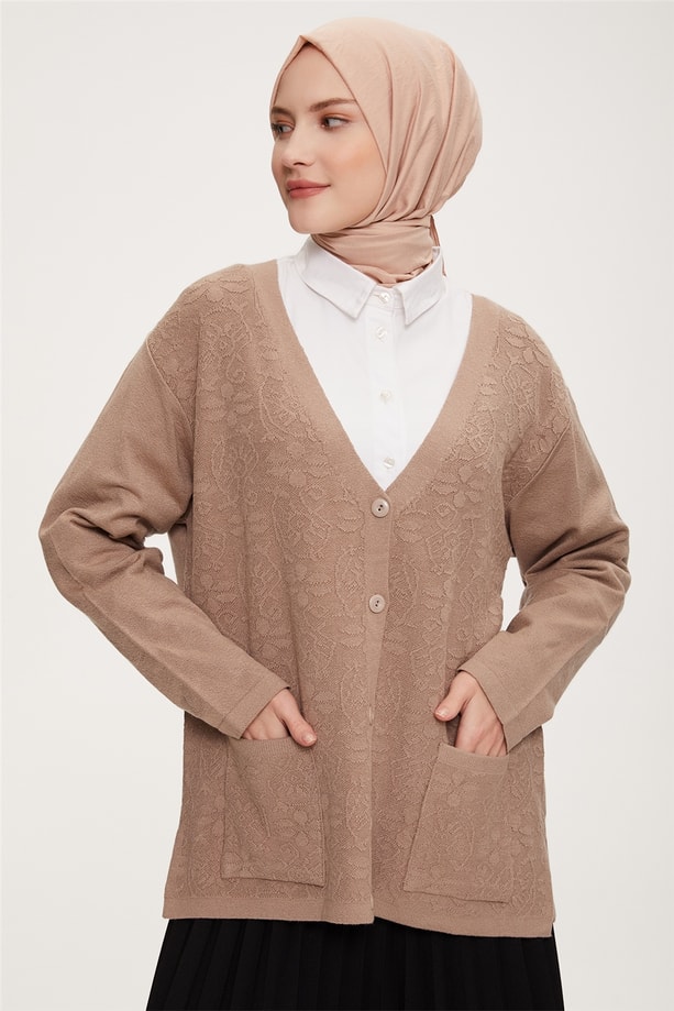 Armine Hırka 22KD9010 Taş