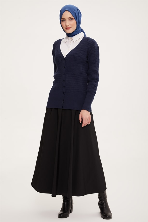 Armine Hırka 22KD9028 Lacivert