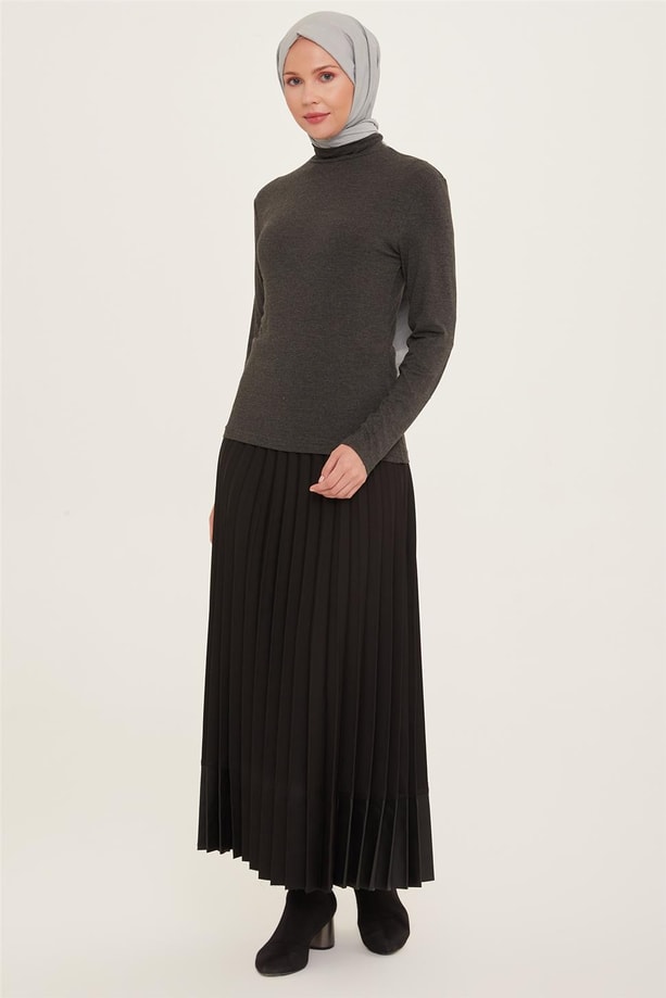 Armine Balıkçı Yaka Badi 22KD9039 Antrasit