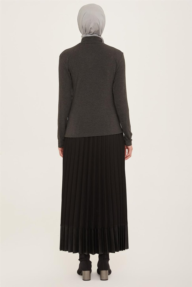 Armine Balıkçı Yaka Badi 22KD9039 Antrasit
