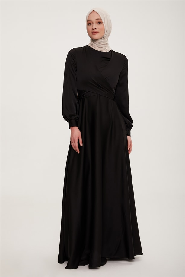 Armine Abiye Elbise 22KD9101 Siyah