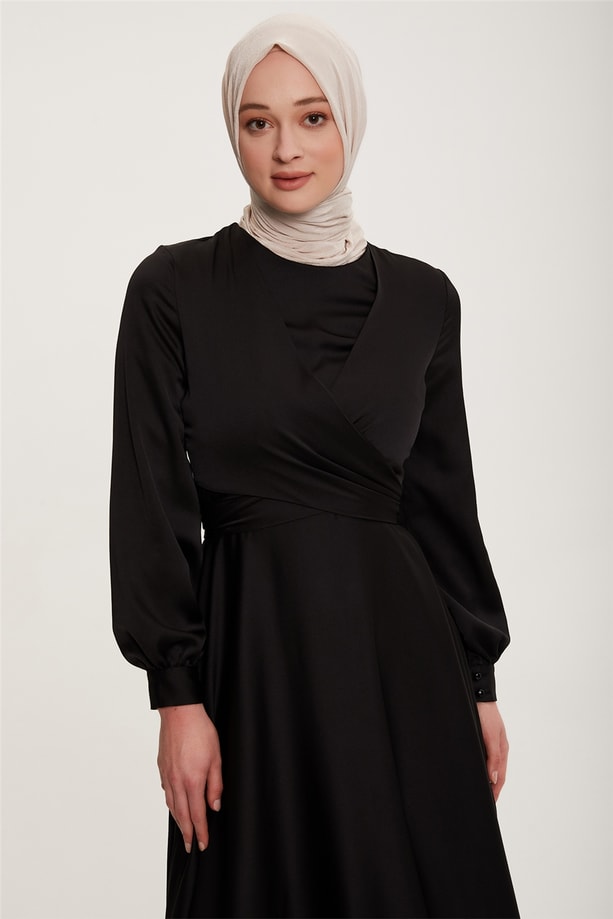 Armine Abiye Elbise 22KD9101 Siyah