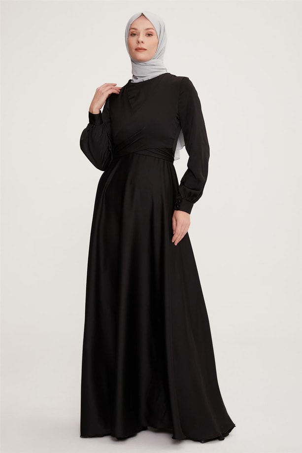 Armine Abiye Elbise 22KD9101 Siyah