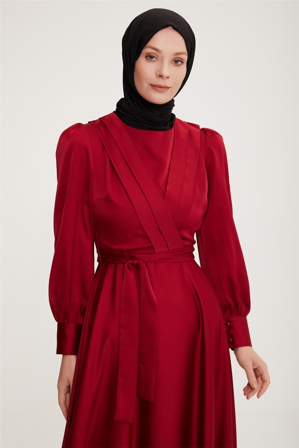 Armine Abiye Elbise 22KD9106 Bordo