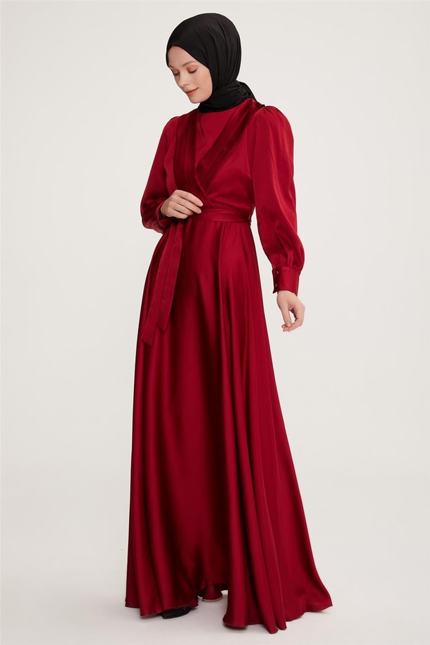 Armine Abiye Elbise 22KD9106 Bordo
