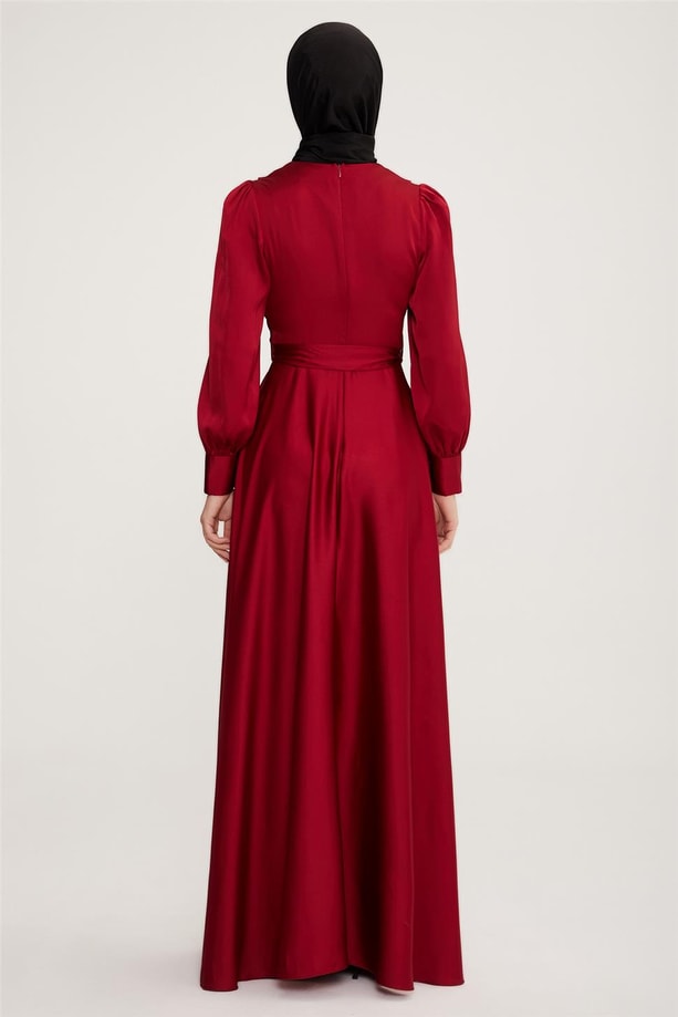 Armine Abiye Elbise 22KD9106 Bordo