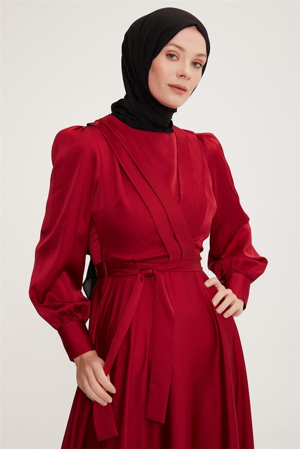 Armine Abiye Elbise 22KD9106 Bordo