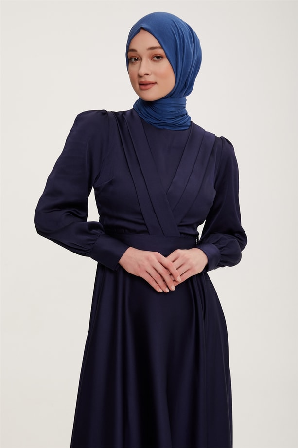 Armine Abiye Elbise 22KD9106 Lacivert