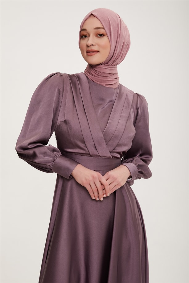 Armine Abiye Elbise 22KD9106 Lila