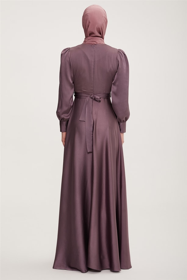Armine Abiye Elbise 22KD9106 Lila