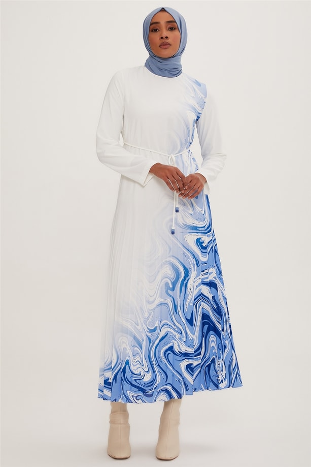 Armine Elbise 22K9429 Optik Beyaz