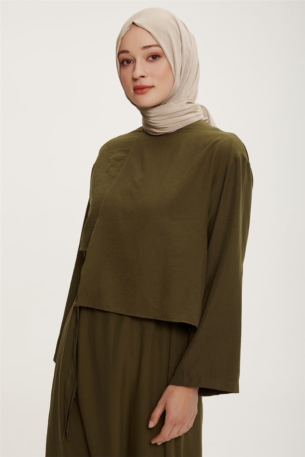 Armine Elbise 22K9432 Haki