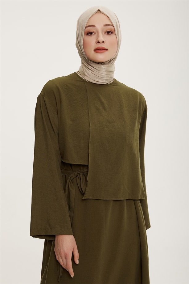 Armine Elbise 22K9432 Haki