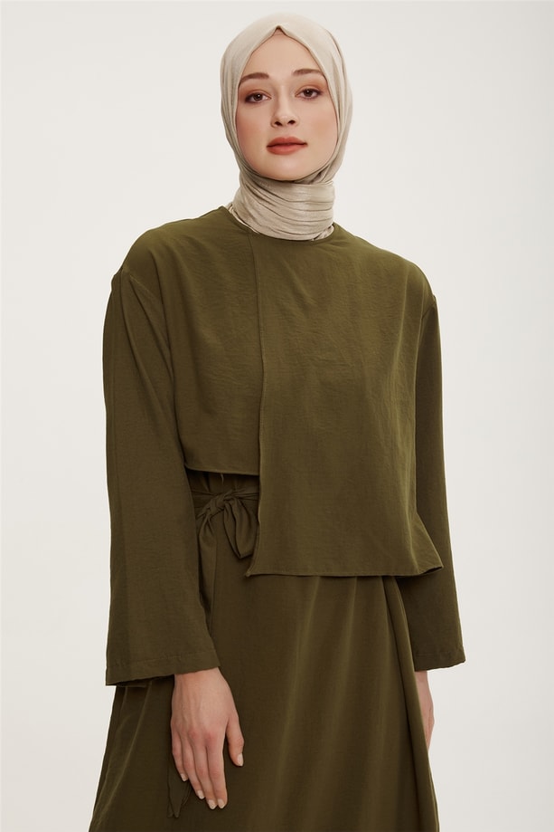 Armine Elbise 22K9432 Haki