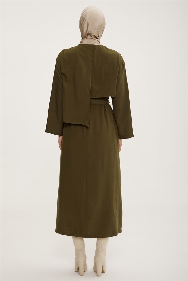 Armine Elbise 22K9432 Haki