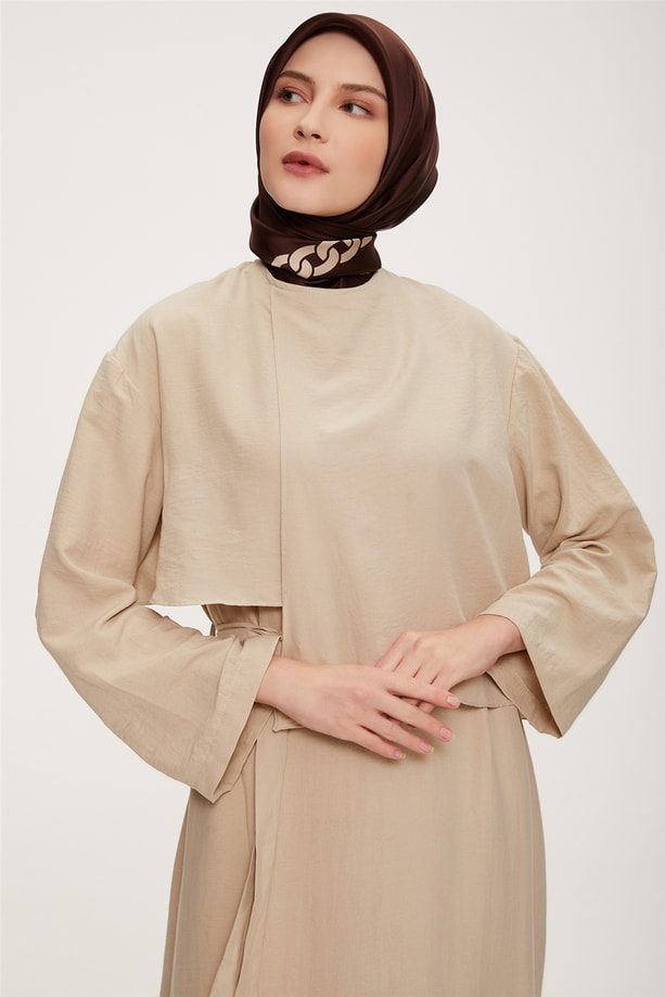 22K9432 Armine Elbise Vanilya