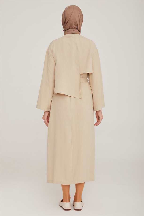 Armine Elbise 22K9432 Vanilya