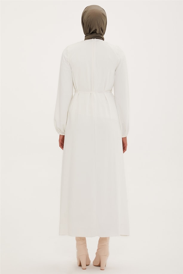 Armine Elbise 22K9435 Ekru