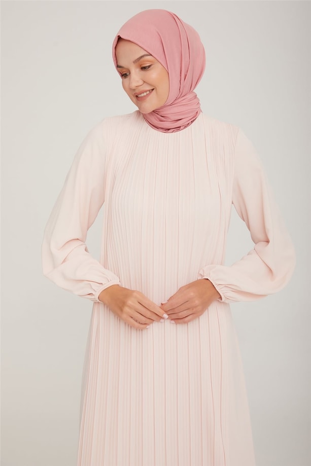 Armine Elbise 22K9435 Pudra